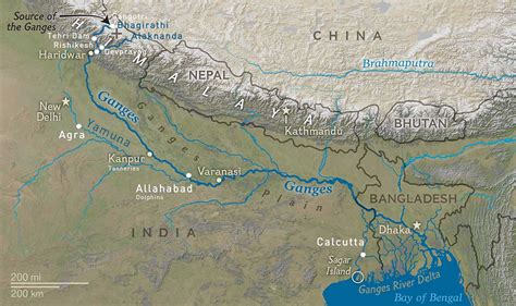 Map Of India Ganges River Map