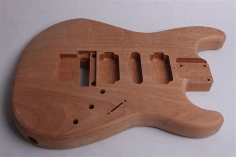 Byo Custom Shop 1 Piece Mahogany Strat Guitar Body Unfinished Guitar