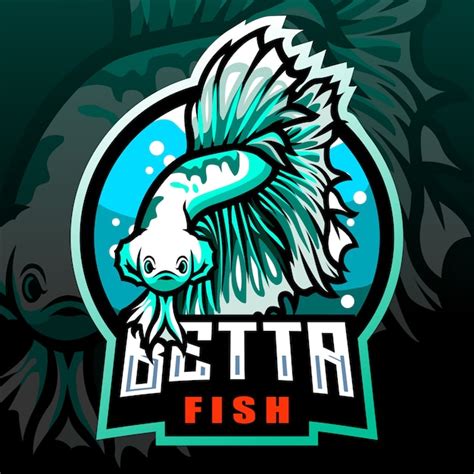 Premium Vector Betta Fish Mascot Esport Logo Design