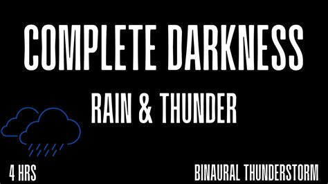 Complete Darkness In A Storm Fall Asleep In 5 Minutes Relax