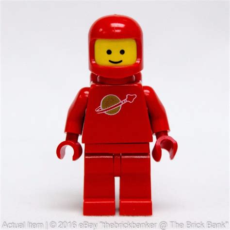 Lego Vintage Original Sp005 Classic Red Space Astronaut Minifigure With