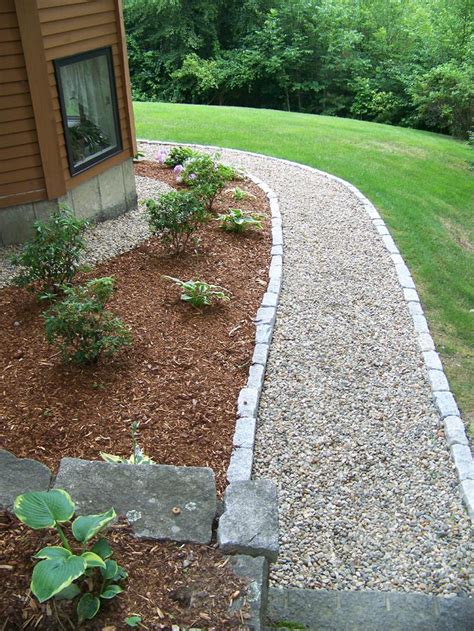 A Gravel Path In Front Of A House