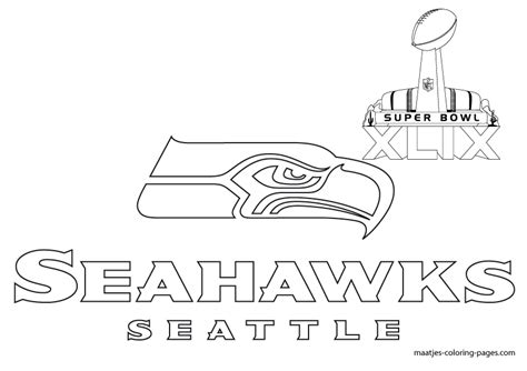 Seattle Seahawk Logo Coloring Pages