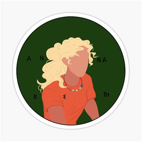 Annabeth Chase Sticker By Goldennuggettt Redbubble