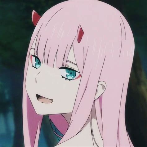 Darling in the franxx, zero two x hiro, romance, couple, profile view. Pin on a