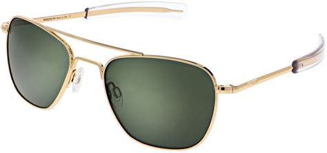 Randolph Aviator Sunglasses Af056 23k Gold With Agx Green Lenses Flight Sunglasses