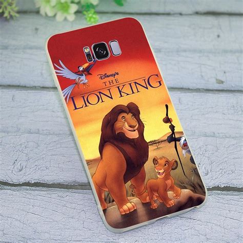 Soft Tpu The Lion King Cover For Galaxy S7 Case For Samsung Note 8 9