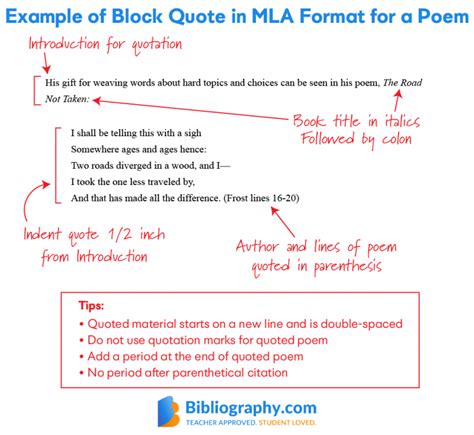 Citing Poems In Mla In Text Citations Mla Guide Libguides At Yk Hot