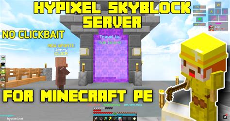 Hypixel Skyblock Server For Minecraft Pe