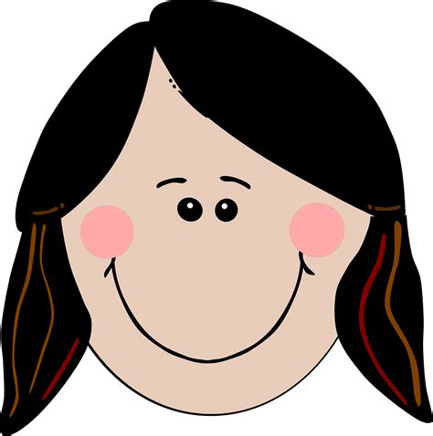 Gadis Senang Tersenyum Gambar Vektor Gratis Di Pixabay