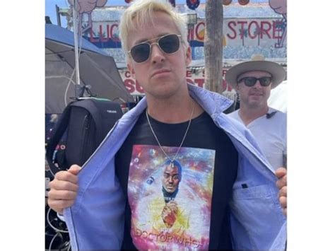 Ryan Gosling Wears Doctor Who Shirt Featuring Ncuti Gatwa On Barbie