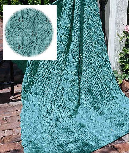 Free Knitting Pattern For Summer Garden Throw Designed By Kathleen
