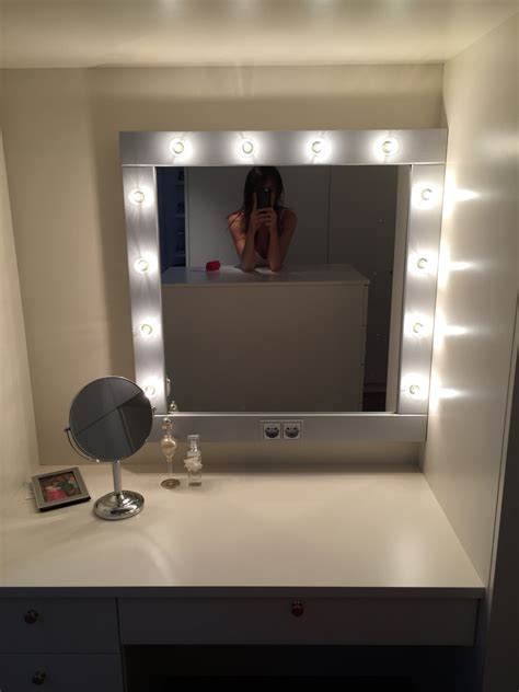 These are very expensive to buy so i decided to make one. Make up Mirror with lights Vanity mirror in many colors