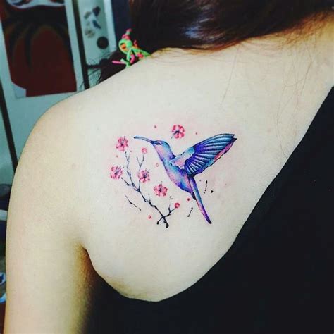 Watercolor Hummingbird Tattoo Venice Tattoo Art Designs