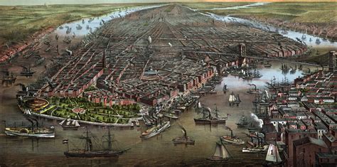 Panorama Of New York 1873