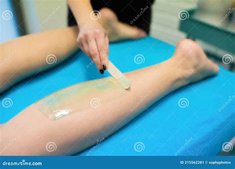 Brazilian Waxing Of Legs Arms And Bikini Area Stock Image Image Of