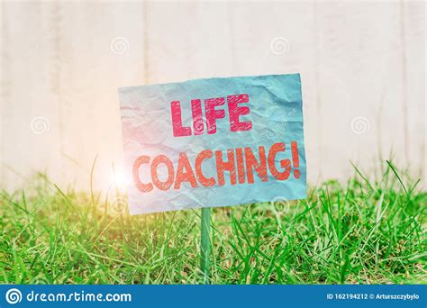 Text Sign Showing Life Coaching. Conceptual Photo Demonstrating Employed To Help Showing Attain ...