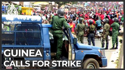 Guinea Protesters Urged To Continue General Strike Youtube