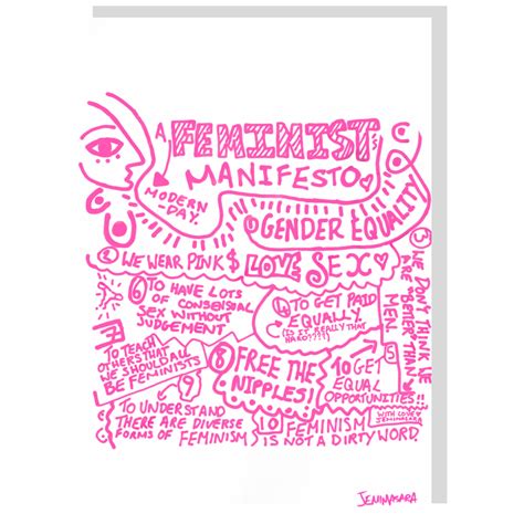 Feminist Manifesto Poster Jemimasara