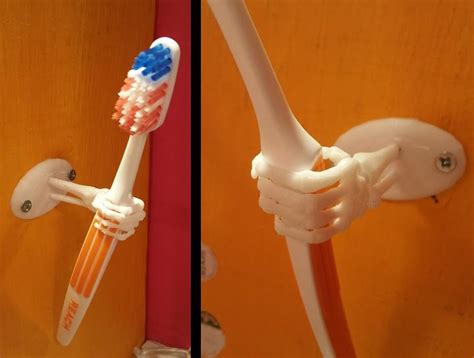 Skeleton Hand Toothbrush Holder R Functionalprint