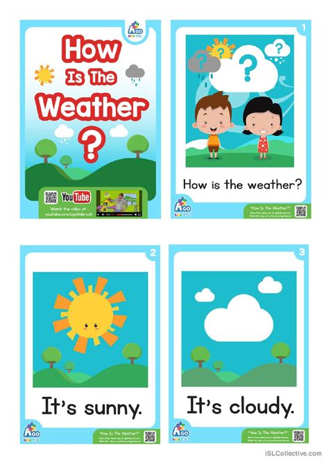 How Is The Weather Esl Flashcard Se English Esl Worksheets Pdf Doc