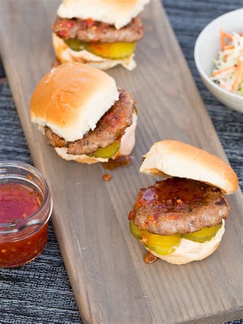 Thai Turkey Sliders With Red Curry Mayo Recipe Shady Brook Farms