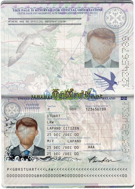 Uk Passport Template Psd Photoshop Passport Template Signature Fonts Templates