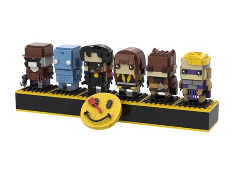 Lego Moc Watchmen Brickheadz With Display Base By Fmbricks