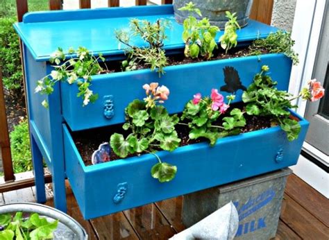 Craft Of The Day A Dresser Transforms Into A Standout Planter Huffpost