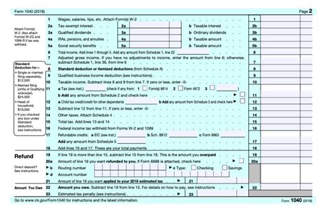 Irs Releases New Not Quite Postcard Sized Form 1040 For 2018 Plus New