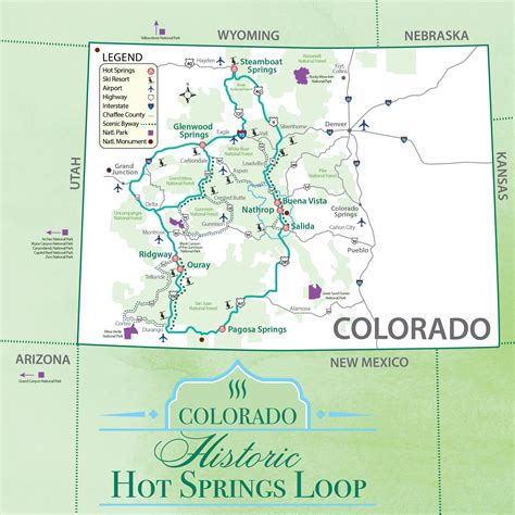 Hot Springs Colorado Map Map Of The World