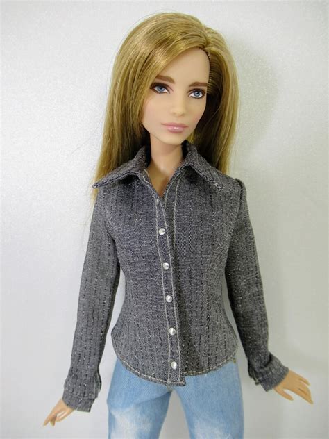 Barbie Clothes Doll Clothes Fitted Shirts For For A Barbie Etsy
