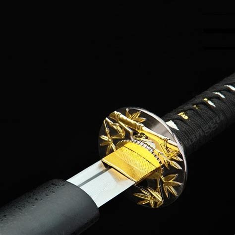 Handmade Gold Tsuba Real Katana Japanese Samurai Swords Truekatana