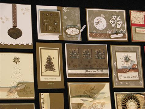 christmas displays from the stampin up convention 2010 white christmas card christmas cards