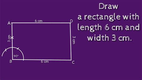 How To Draw A Rectangle With Length 6 Cm And Width 3 Cmshsirclasses