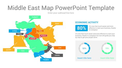 Middle East Map Powerpoint Template Ciloart