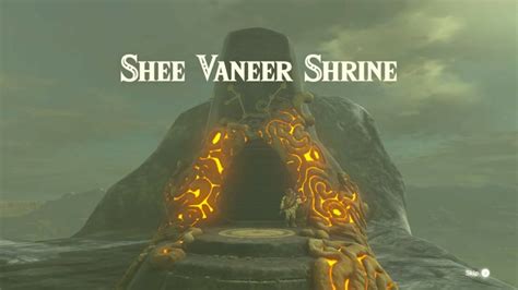 Zelda Breath Of The Wild Shee Vaneer Shrine Guide