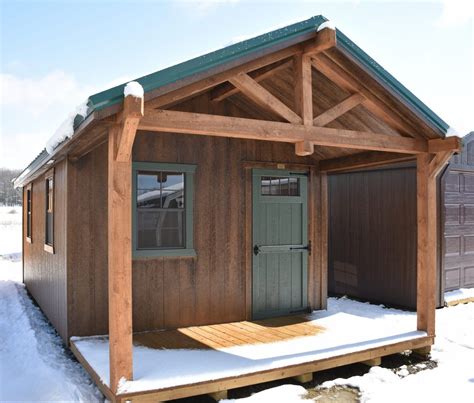 12 X 24 Timber Frame Cabin Millers Outdoor Living
