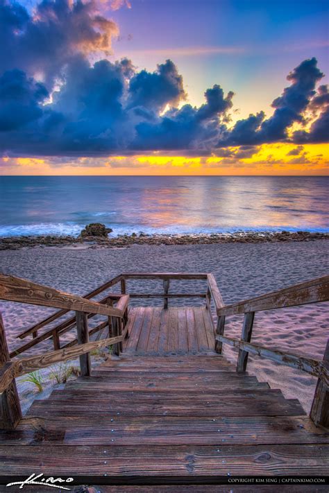 Ocean Beach Sunrise South Florida Hdr Photography By Captain Kimo