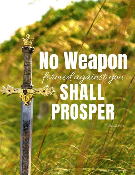 No Weapon Formed Against You Shall Prosper Bible Art Isa 5417 Etsy Uk