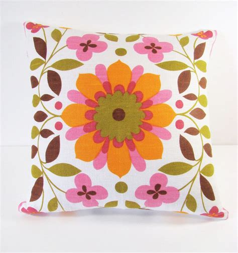 Scandinavian Style Linen Cushion Cover Retro Modern Bright Etsy