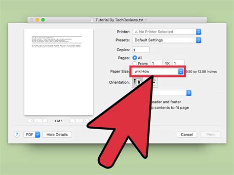 How To Change The Default Print Size On A Mac