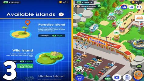 Idle Theme Park Tycoon New Unlocked Wild Island Walkthrough Part 3