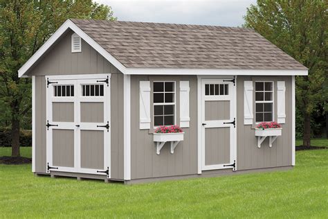 A great way to organize these things and keep them neatly out of sight is to erect a storage. Outdoor Amish & Storage Sheds | Custom Vinyl Shed Designs