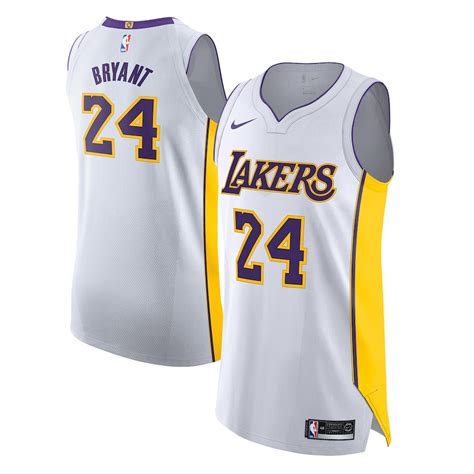 Nike Kobe Bryant Los Angeles Lakers White Authentic Jersey