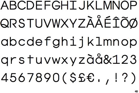 Fontscape Home Dimensions Fixed Width Sans Serif