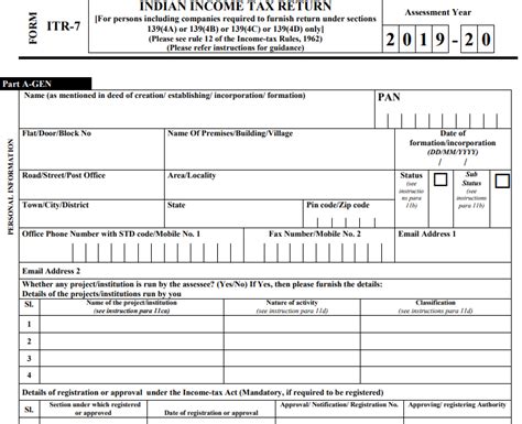 Itr 7 How To Fill And Download Itr Form 7 Online