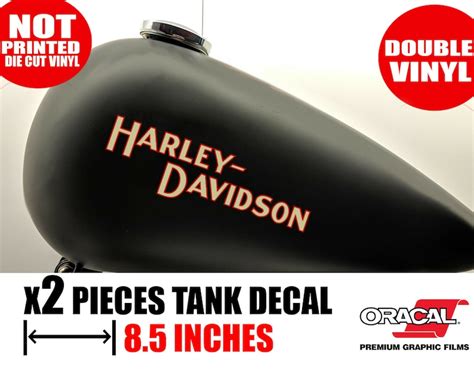 Harley Davidson Gas Tank Sticker Tank Logo Decal Motorcycle Etsy