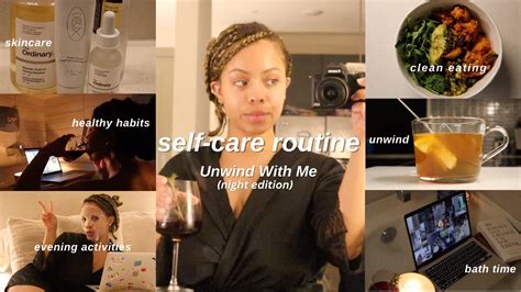 Night Time Routine Unwind With Me PM Skincare Routine Drink For Better Sleep YouTube