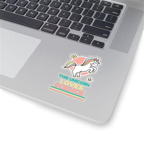Cute Nerdy Unicorn Sticker Nerdy Science Stickers Available Etsy